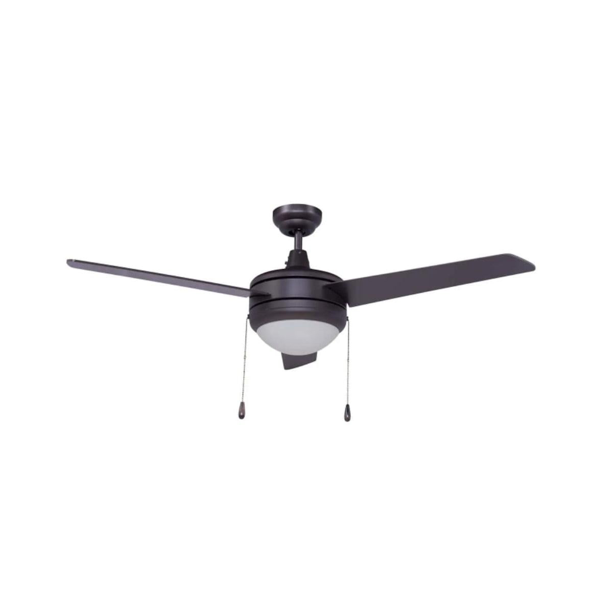 a ceiling fan with a light