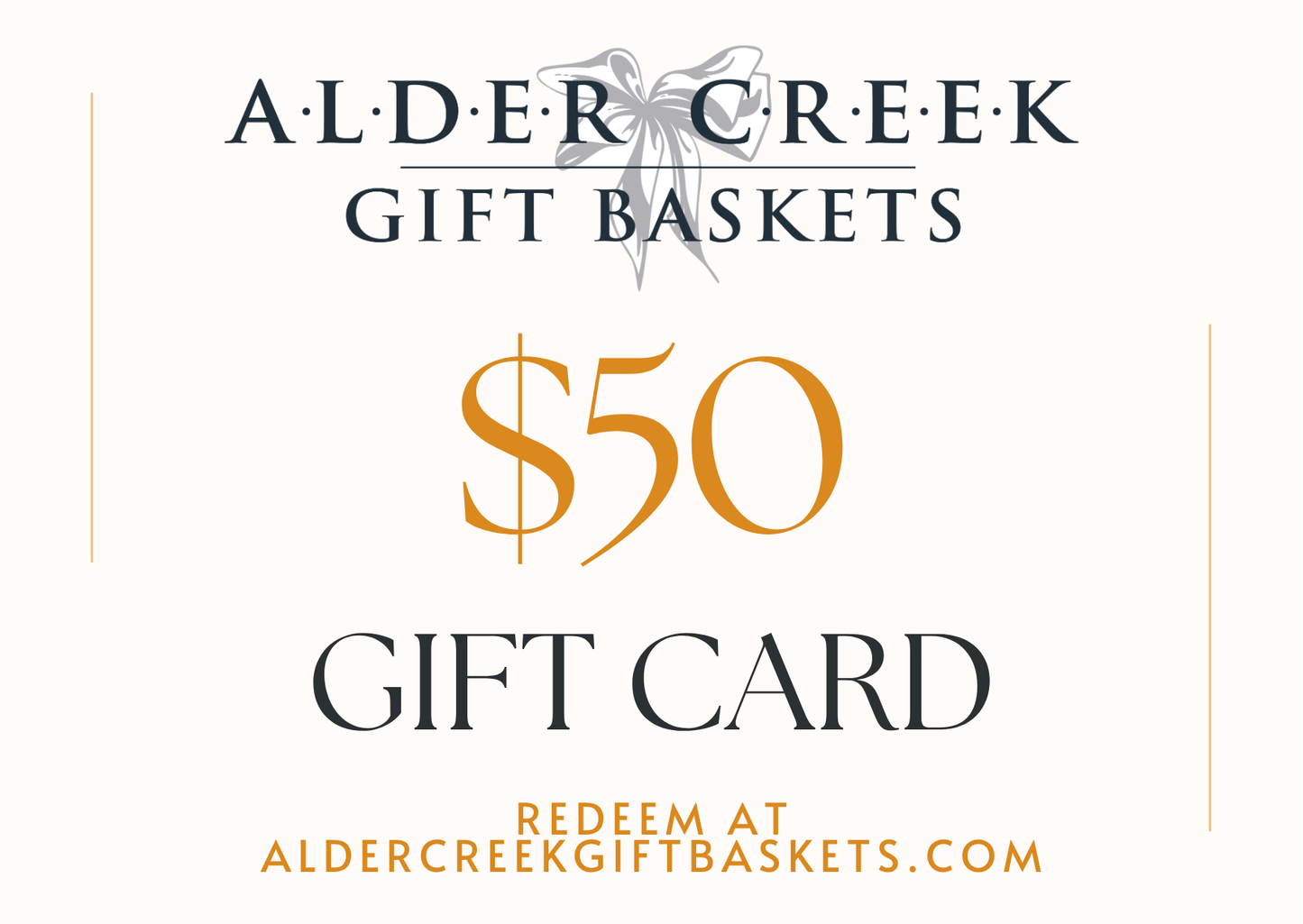 Alder Creek Gift Baskets Gift Card