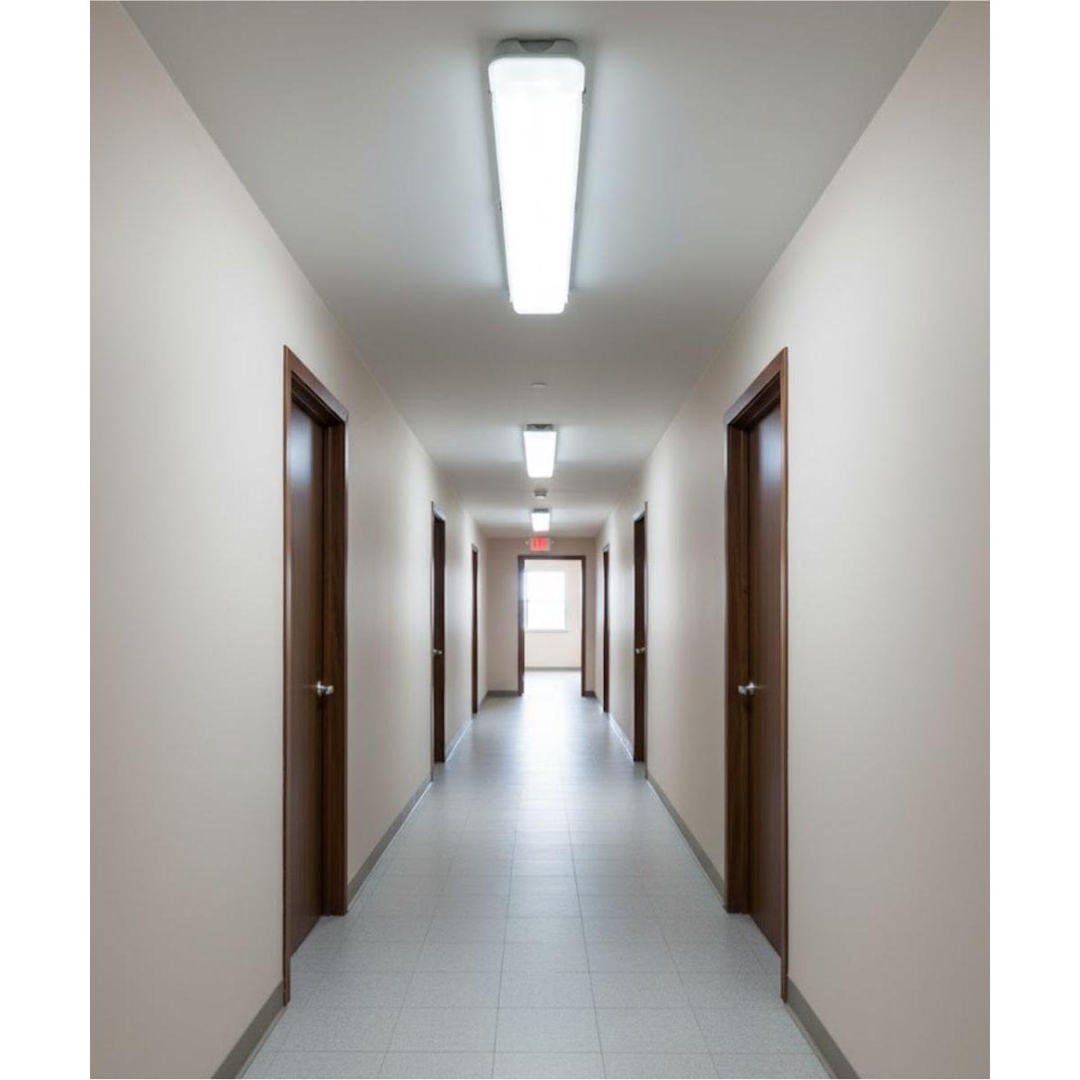 50"w Linear Vapor Tight 1-Light Integrated LED Light Strip [6 PACK] by RP Lighting