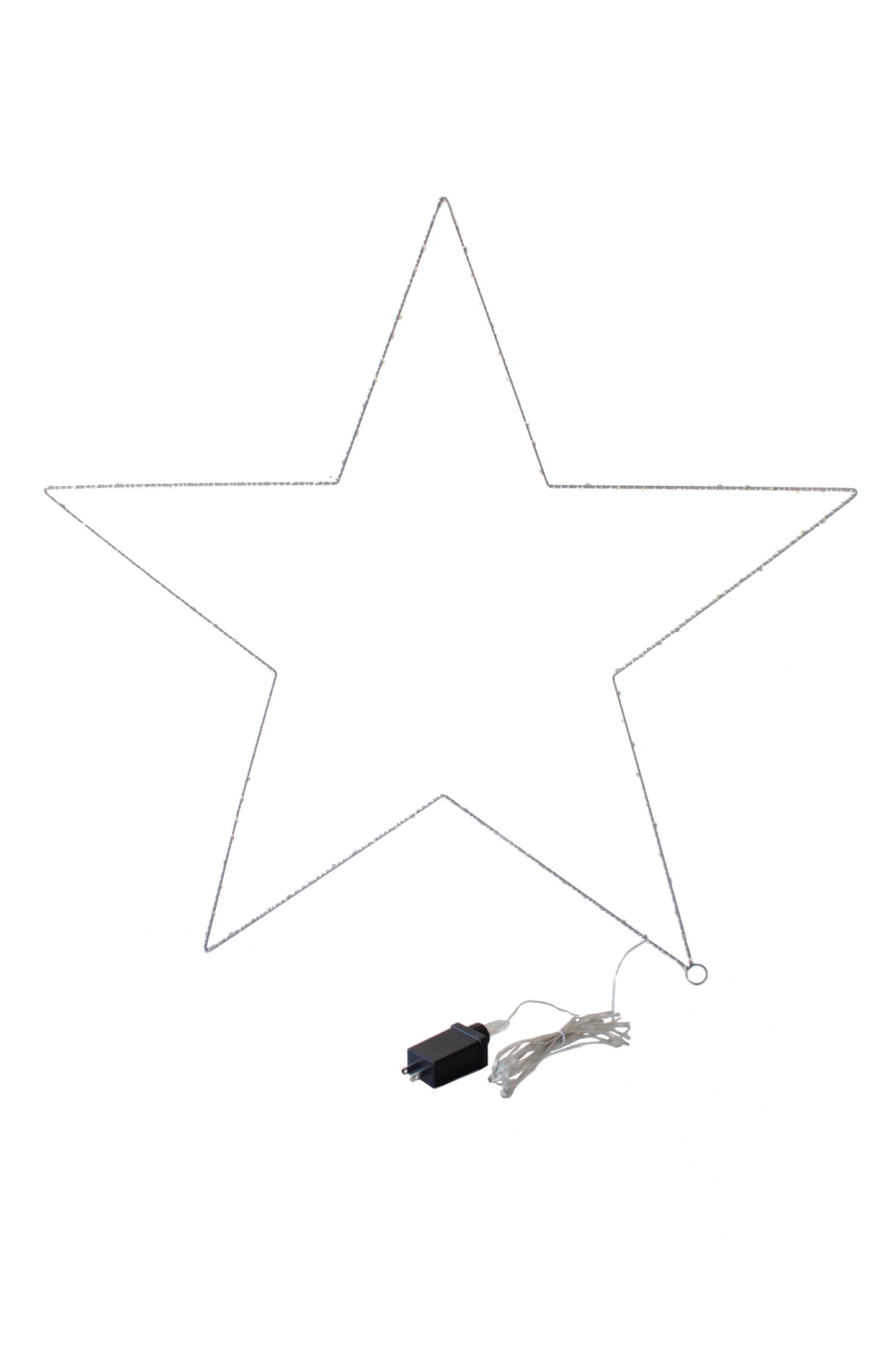 Lighted Star Frame Decorative Ambient Lighting 120 LED Warm White Fairy Lights Large Metal Frame
