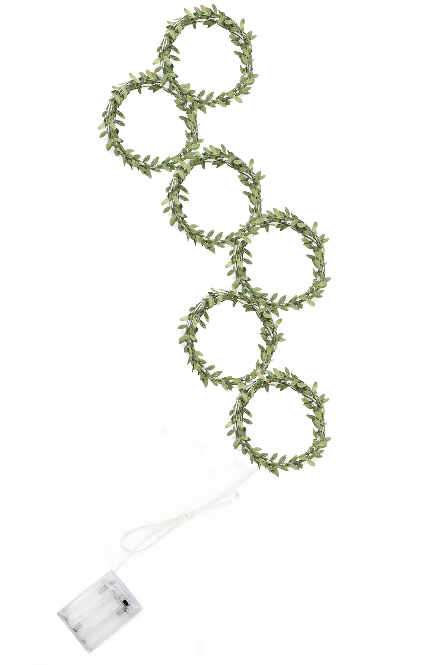 Green Leaf Vine Fairy Light Curtain 96 LED