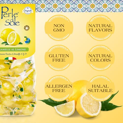 Perle di Sole Lemon Drops — Amalfi Coast IGP Hard Candy (7 oz / 200g)