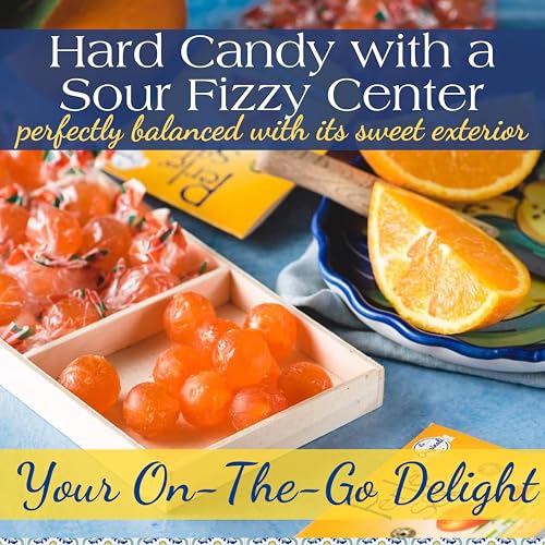 Perle di Sole Sorrento Orange Drops — Italian Hard Candy (7 oz / 200g)