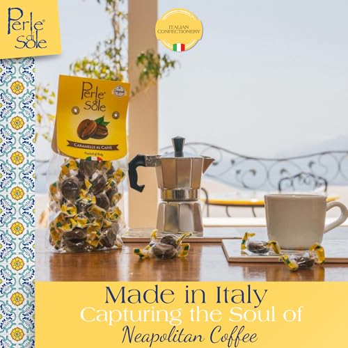 Perle di Sole Neapolitan Coffee Hard Candy (5.3 oz / 150g)