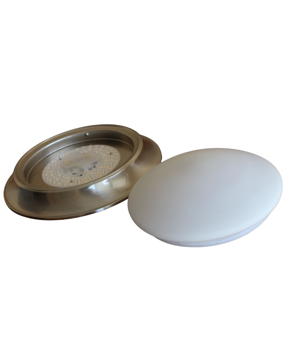 13"w 1-Light LED Flush Mount [6 PACK] Ceiling Lights Brushed Nickel Finish by RP Lighting
