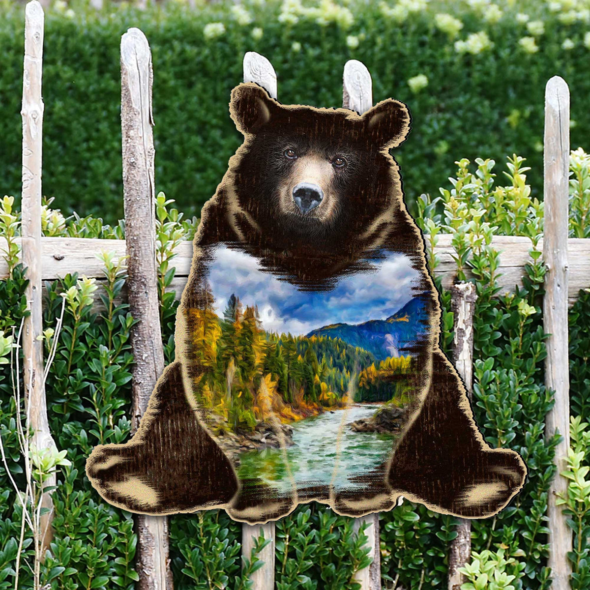 Mountain River Bear Wildlife Decor by G. DeBrekht - Designocracy - 81982152M