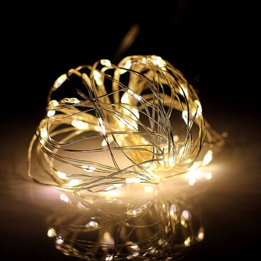 10ft 30 LED Fairy String Microdot Battery Operated Indoor Light - Warm White