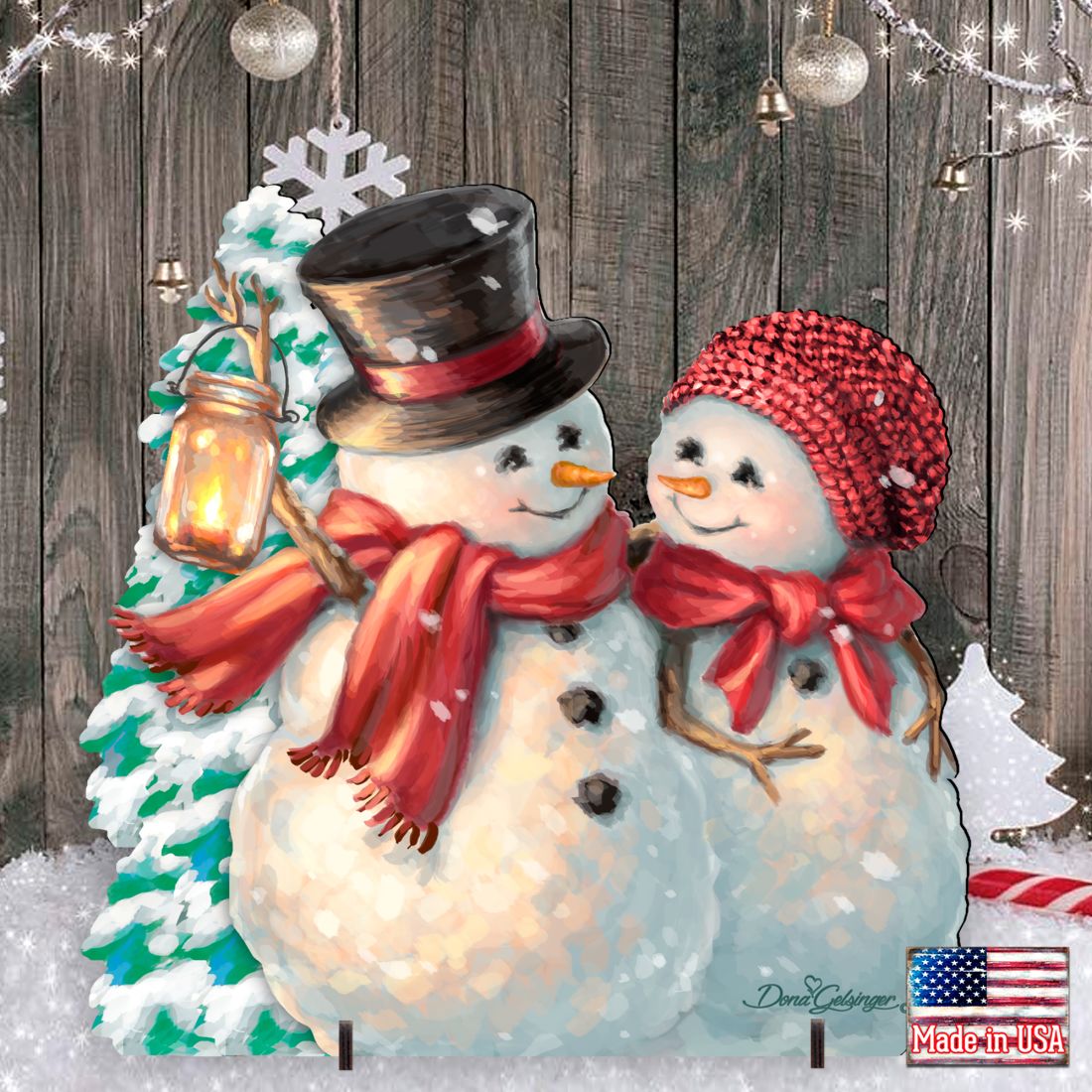 Snow Much in Love Christmas Outdoor Decor by D. Gelsinger - Christmas Santa Snowman Decor - 8461011F-1708