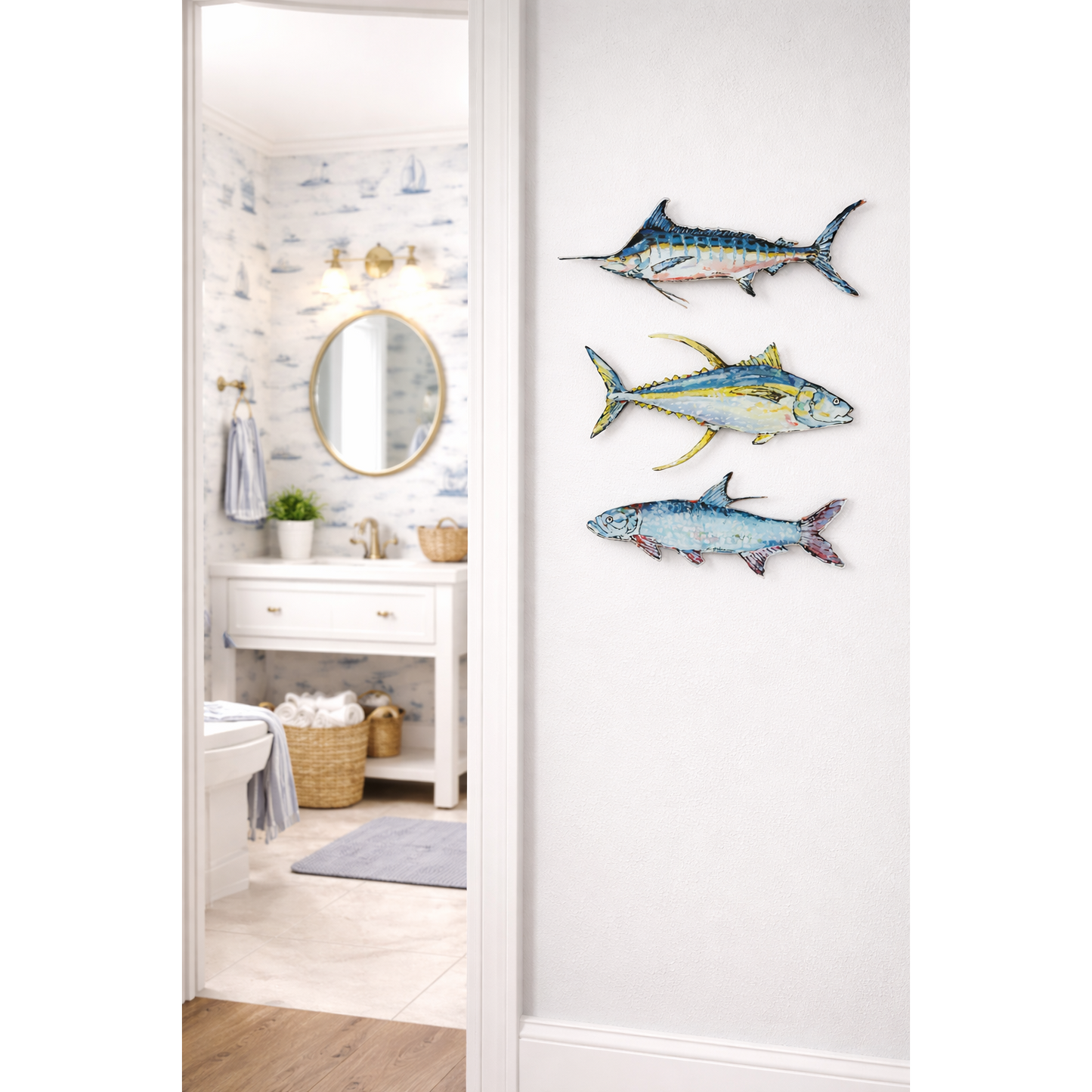 Yellowfin Tuna Acrylic Wall Contour