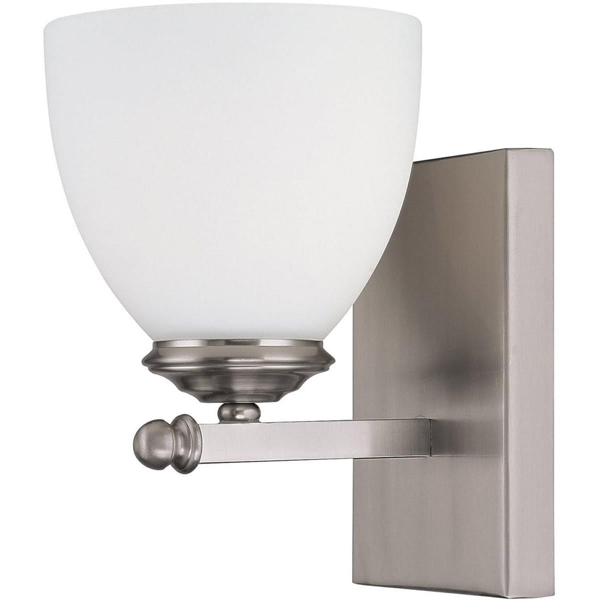5"W Chapman 1-Light Sconce Matte Nickel