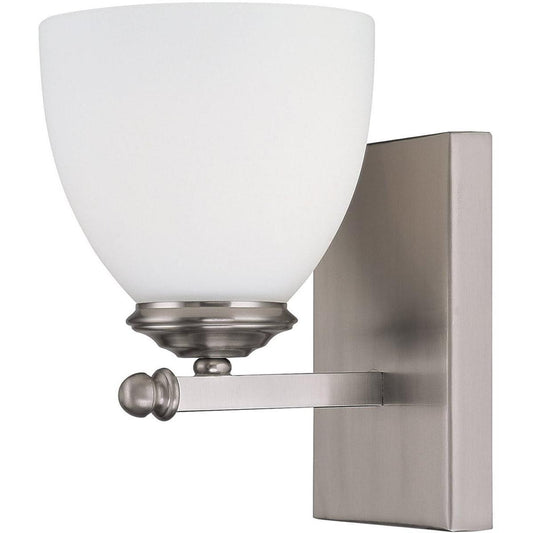 5"W Chapman 1-Light Sconce Matte Nickel