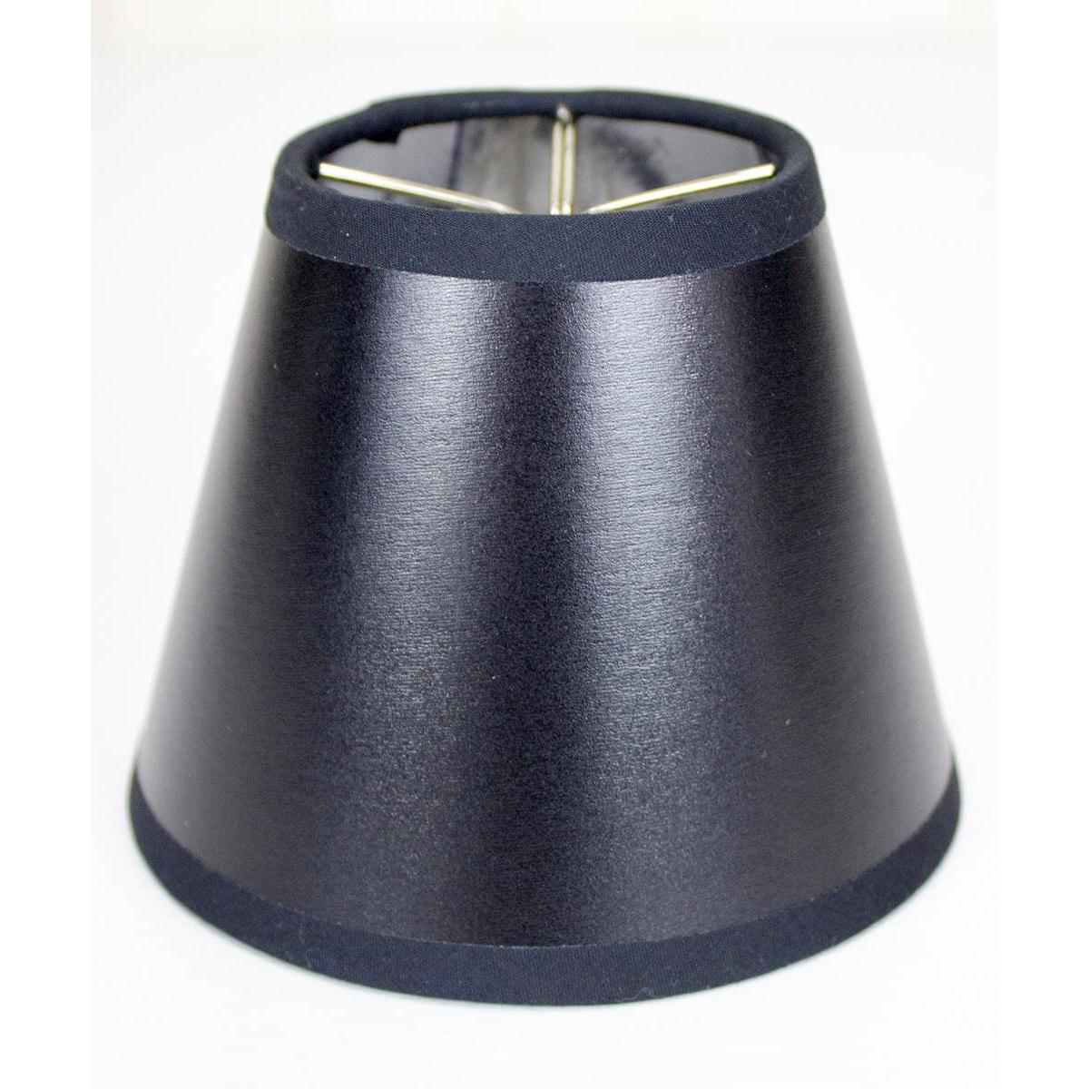 a black lamp shade