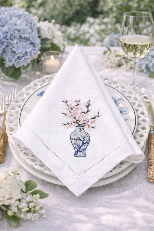 a napkin on a plate