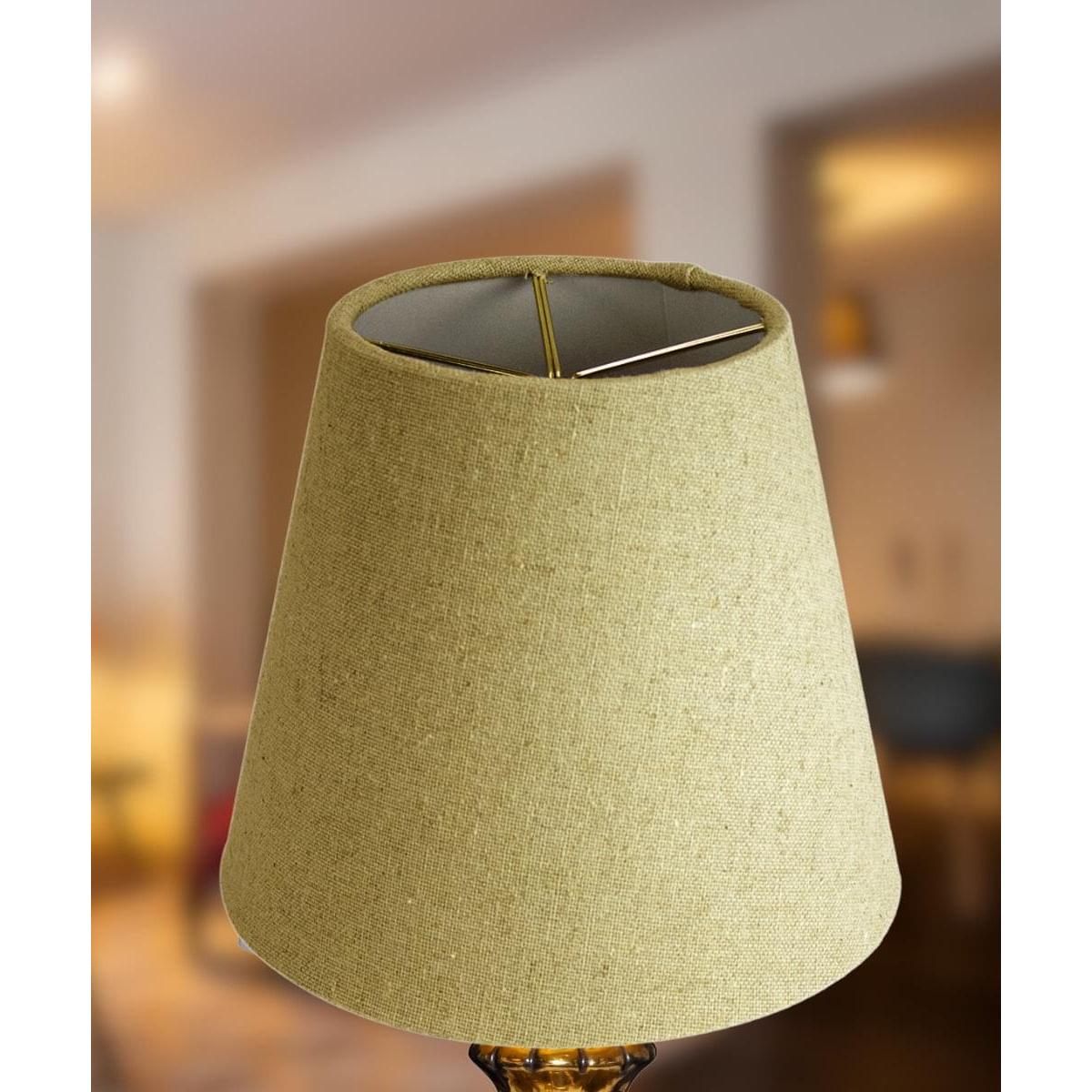 5x8x7 Empire Sand Linen Edison Clip Lampshade