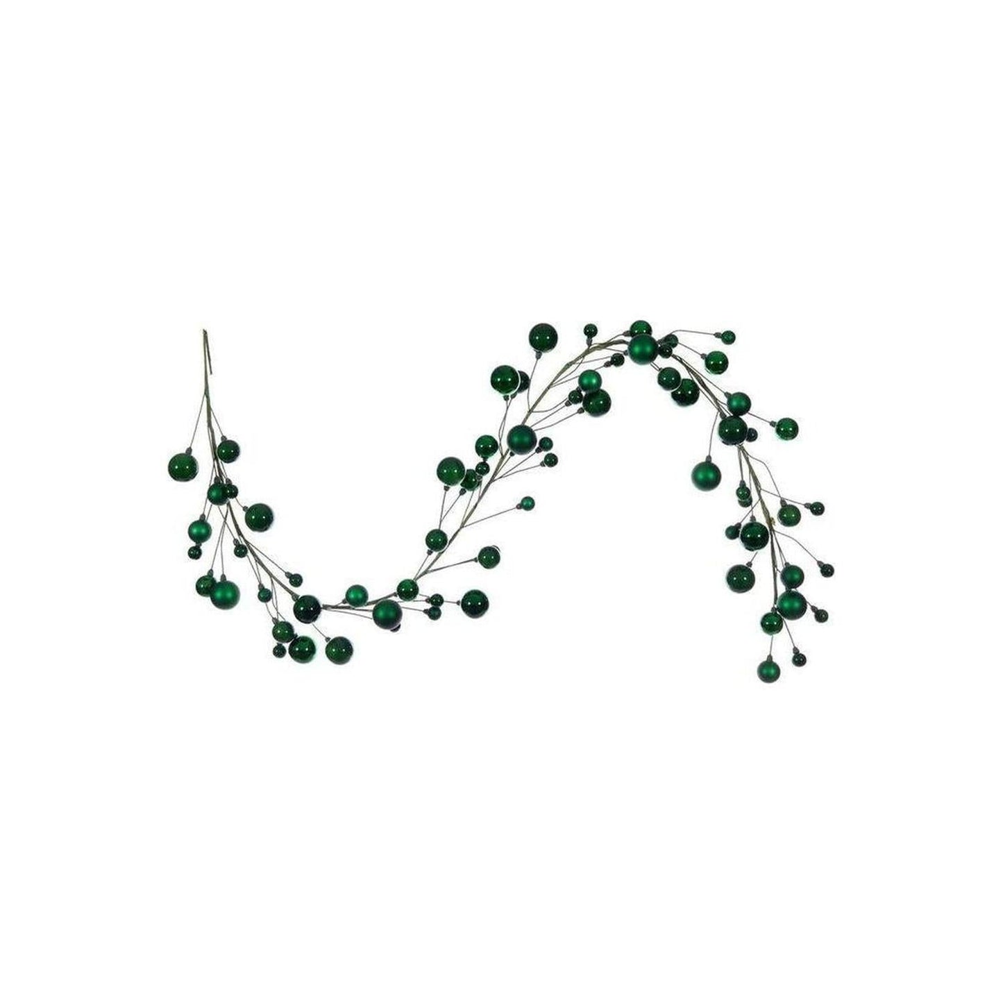 6' Ball Branch Garland: Green
