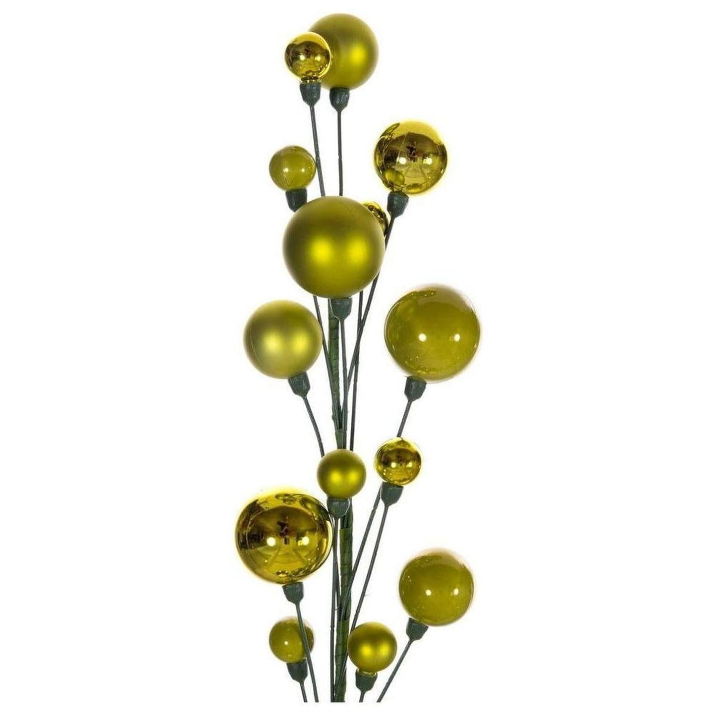 6' Ball Branch Garland: Lime Green