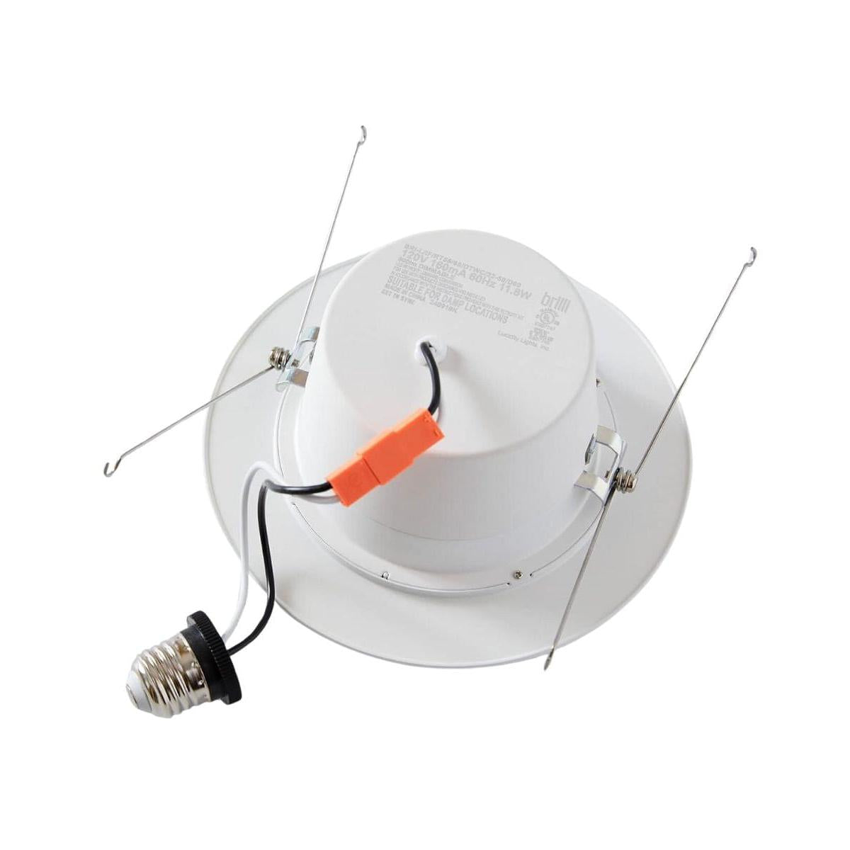6 Pack - Brilli 5/6 inch LED Recessed Retrofit Downlight, Dimmable, Color Tunable