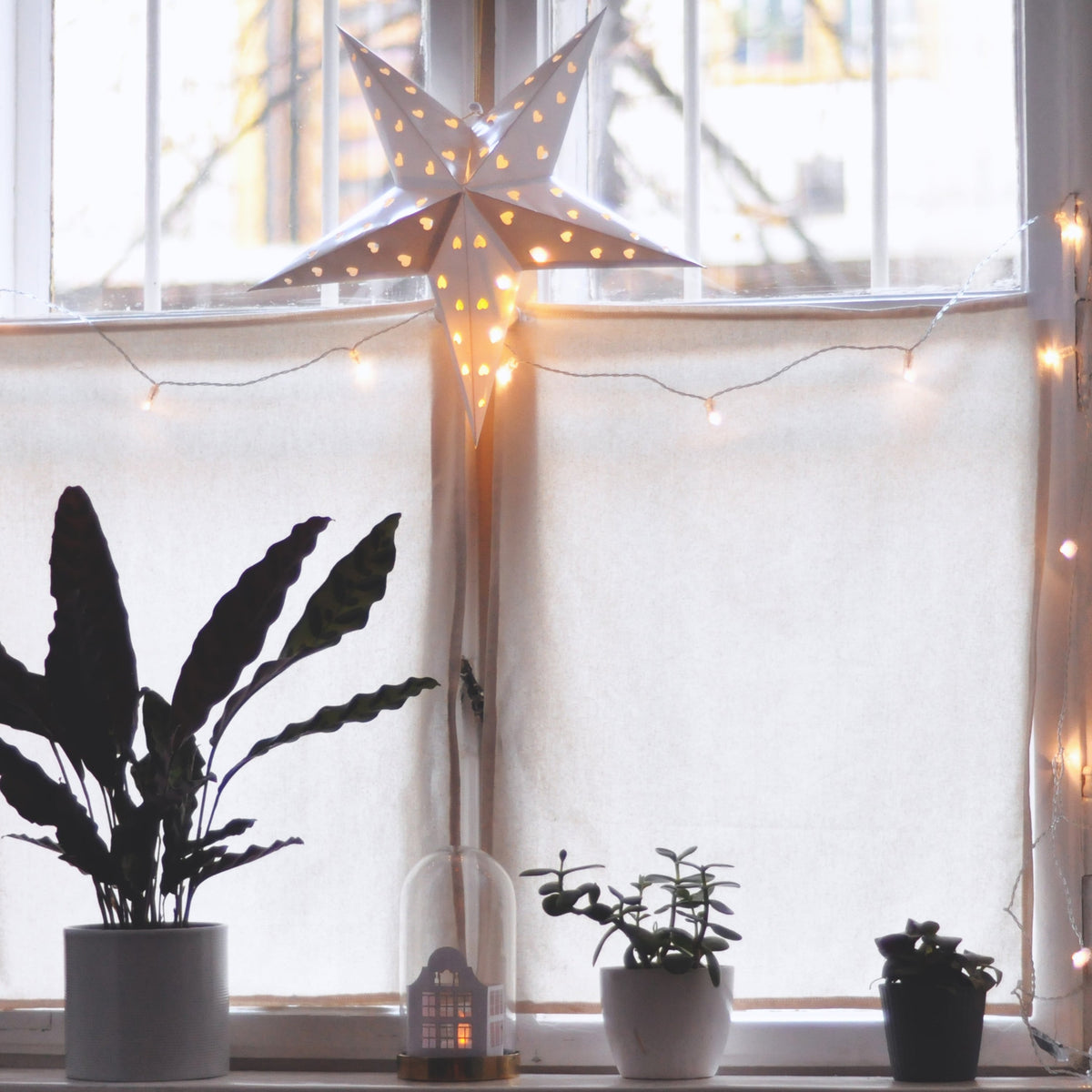 20 LED Clear Cable String Lights - Battery Operated