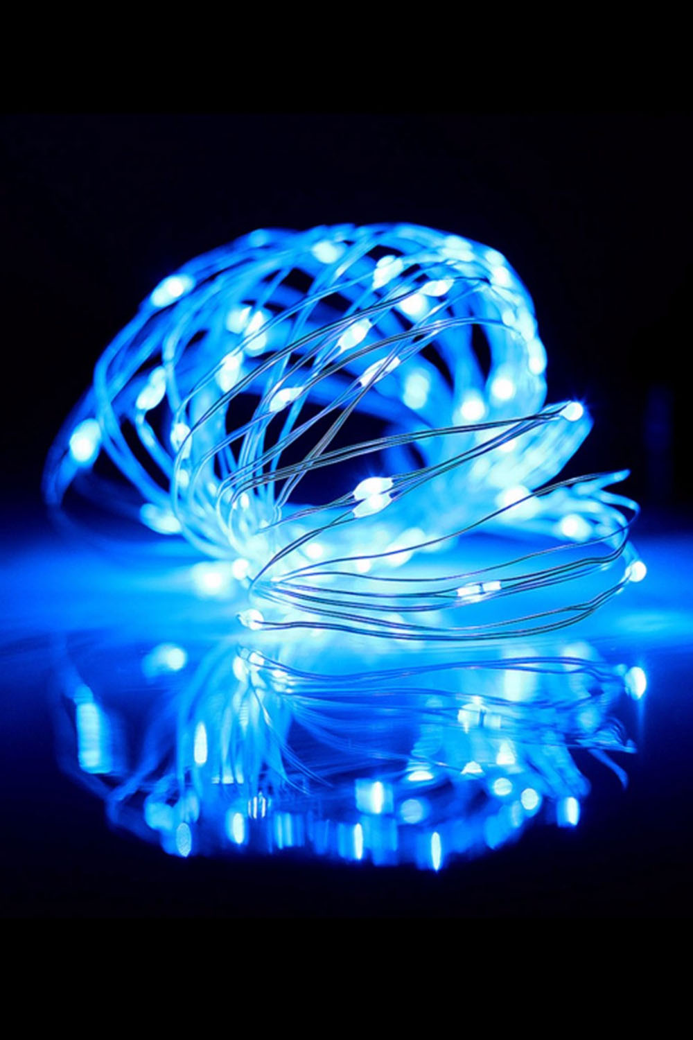 100 LED Silver Copper Fairy Light - Plug in