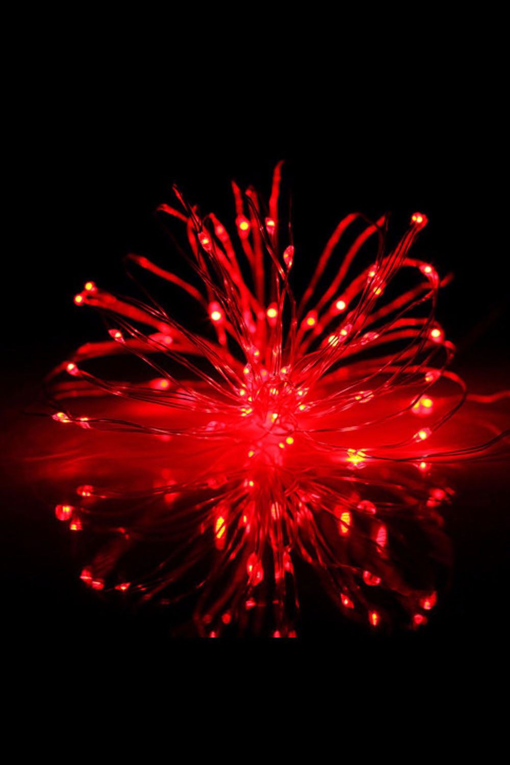 100 LED Silver Copper Fairy Light - Plug in