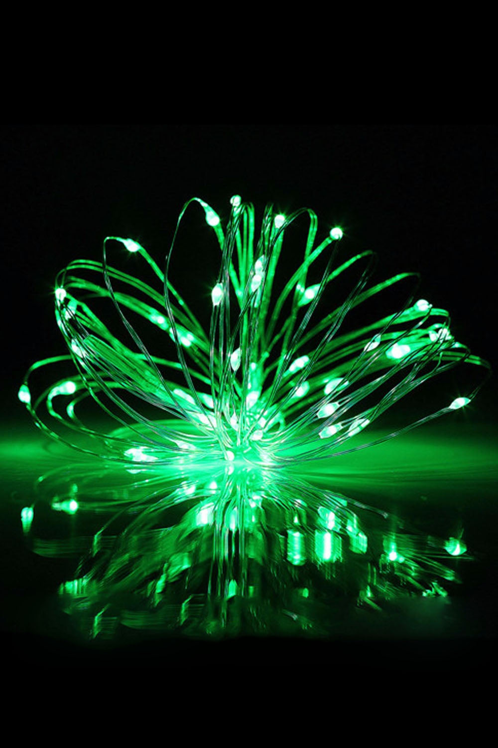 100 LED Silver Copper Fairy Light - Plug in