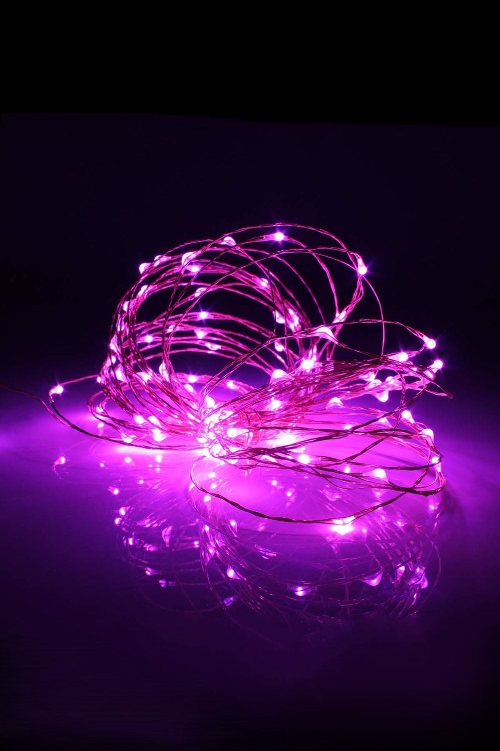 100 LED Silver Copper Fairy Light - Plug in