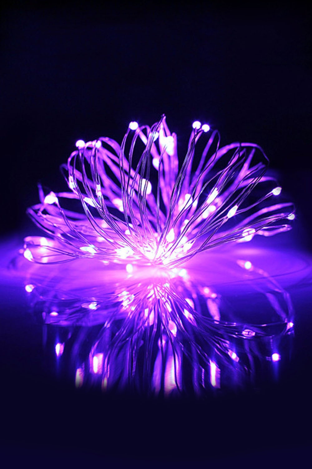 100 LED Silver Copper Fairy Light - Plug in