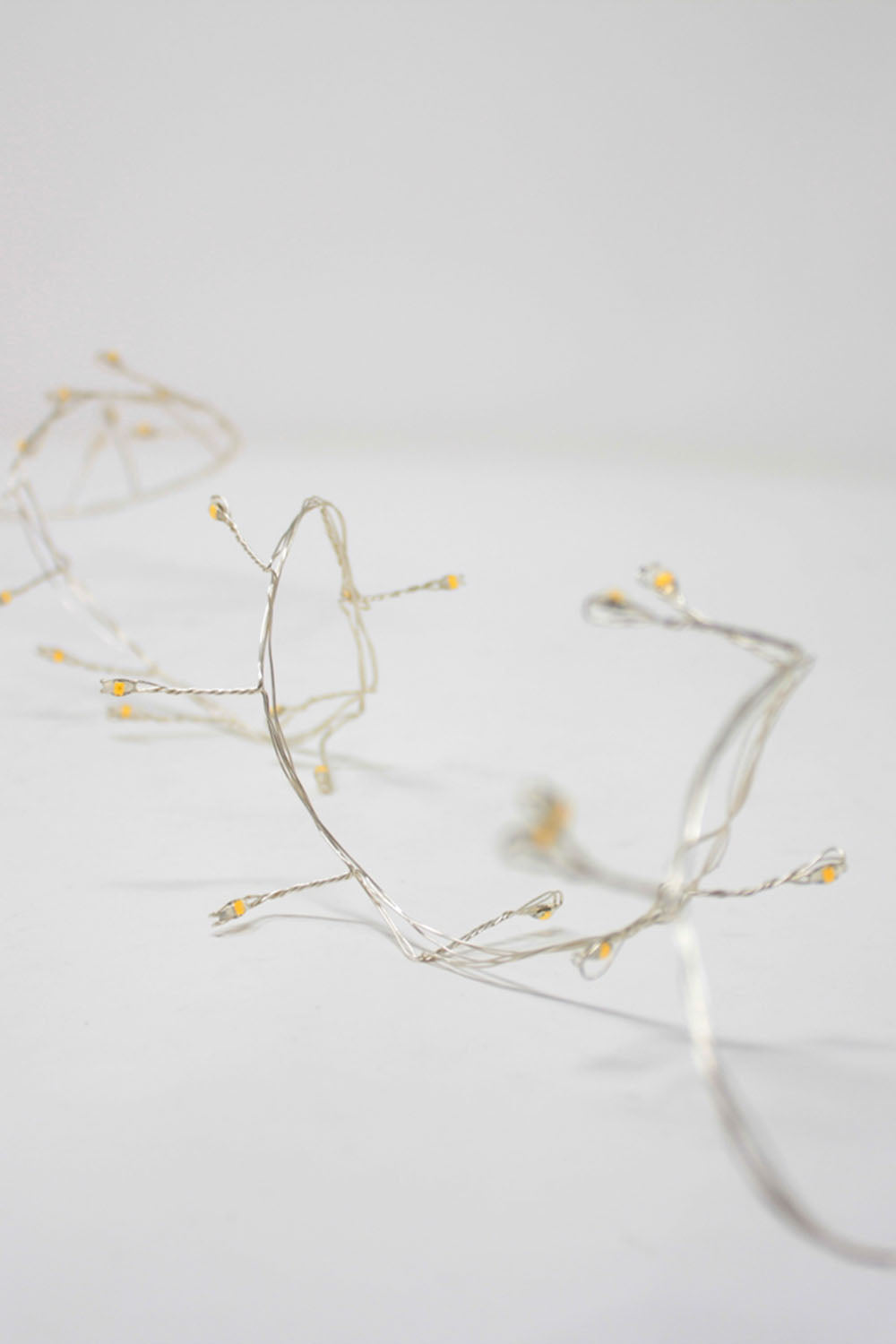 Silver Copper Cluster Fairy Light in Warm White Light