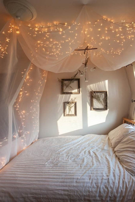 Silver Copper Cluster Fairy Light in Warm White Light
