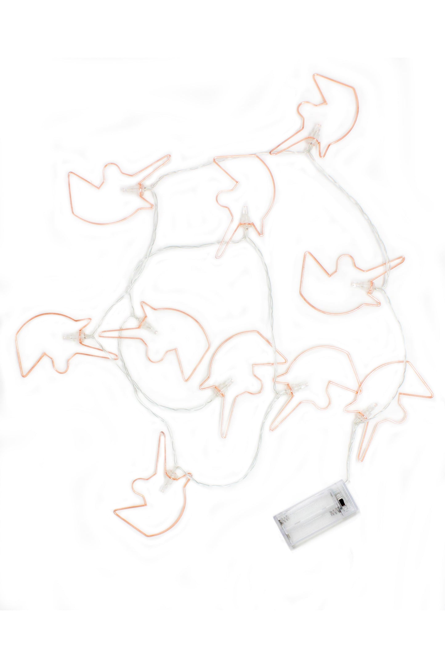 Rose Gold Unicorn String Lights - Battery Operated