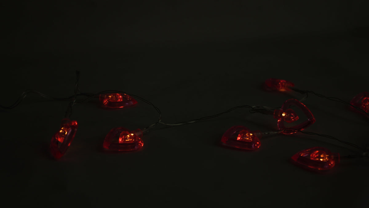 10 LED Heart String Lights Valentine's Day