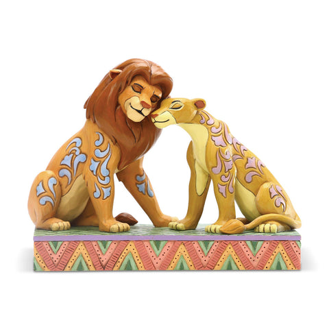 Jim Shore LION KING Simba & Nala Snuggling "Savannah Sweethearts" Disney Traditions Figurine