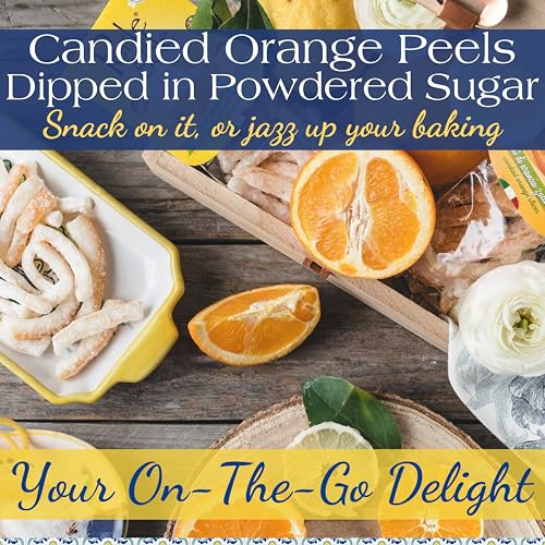 Perle di Sole Candied Orange Peels — Italian Confection (3.5 oz / 100g)