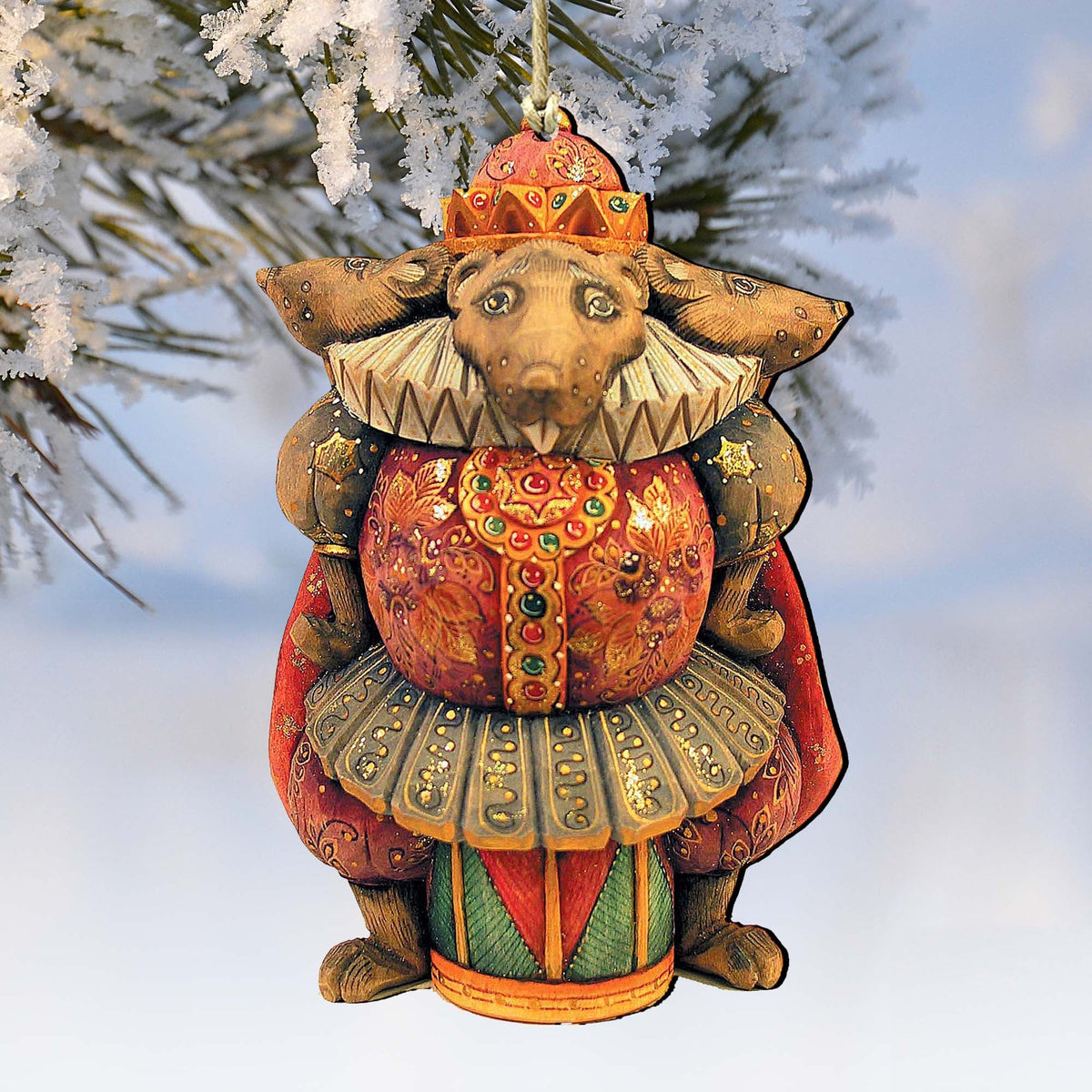 Jester Wooden Ornaments by G. DeBrekht - Thanksgiving Halloween Decor - 8153310