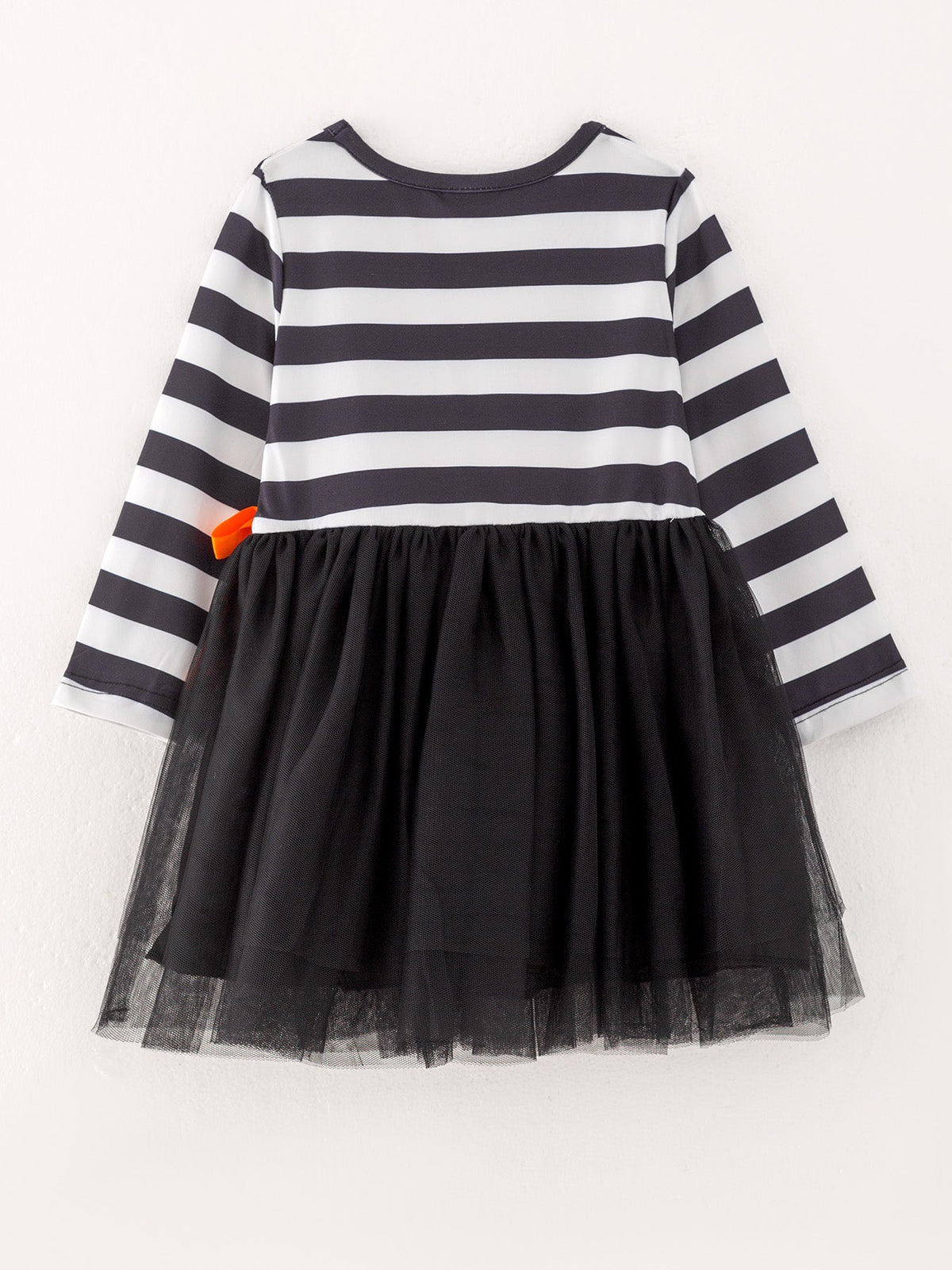 a black and white striped dress