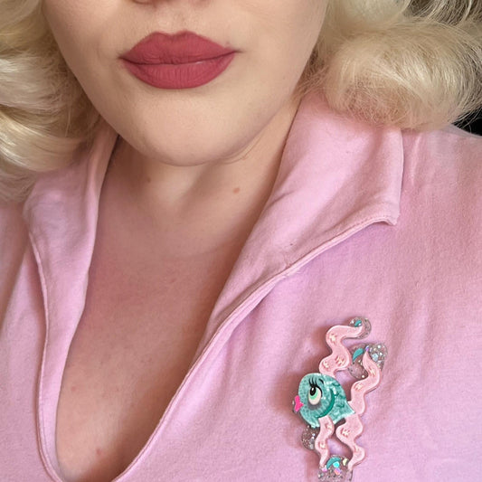 Fishy Kisses Brooch by Miss Fluff x Lipstick & Chrome