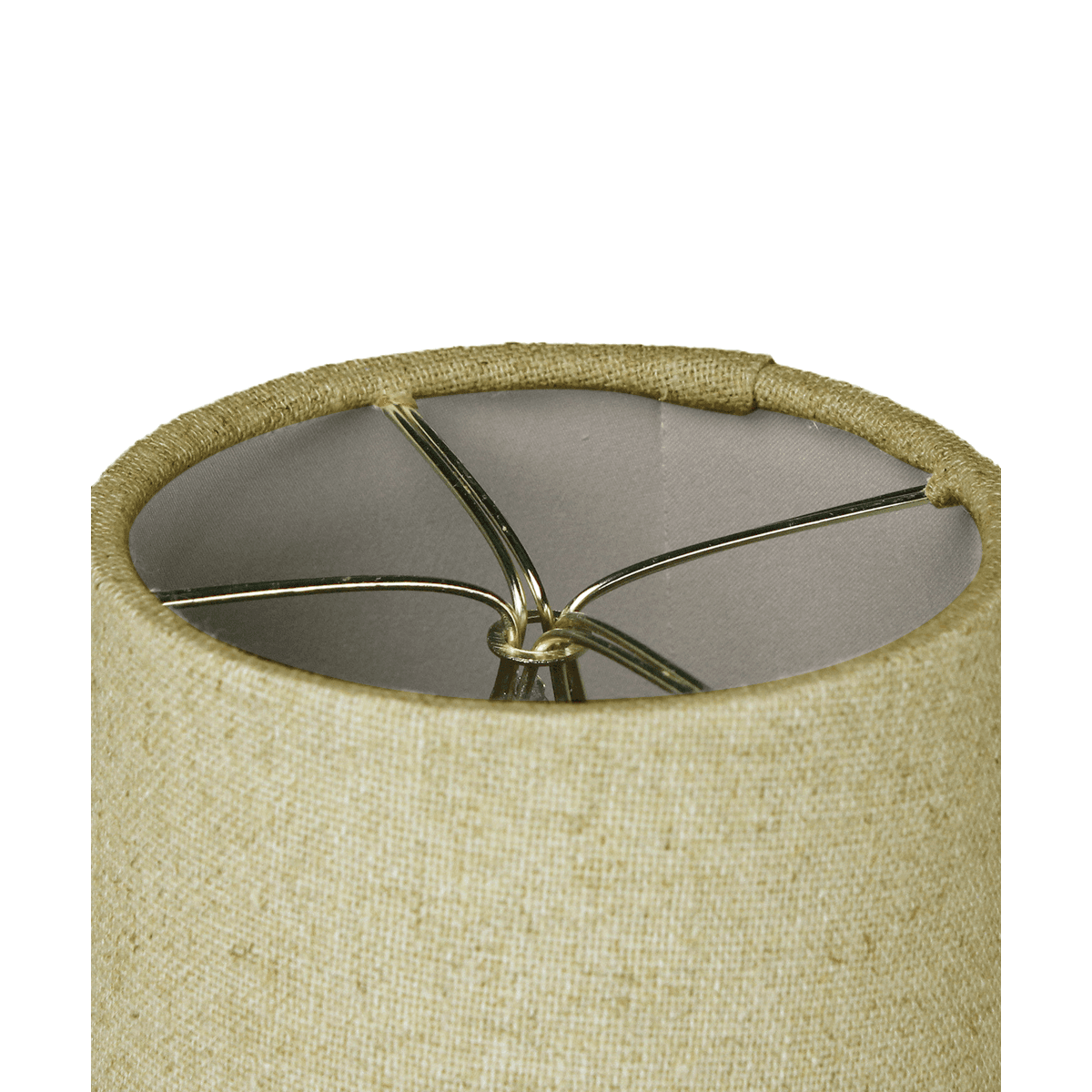 6"W x 5"H Set of 6 Sand Linen Drum Chandelier Clip-On Lampshade