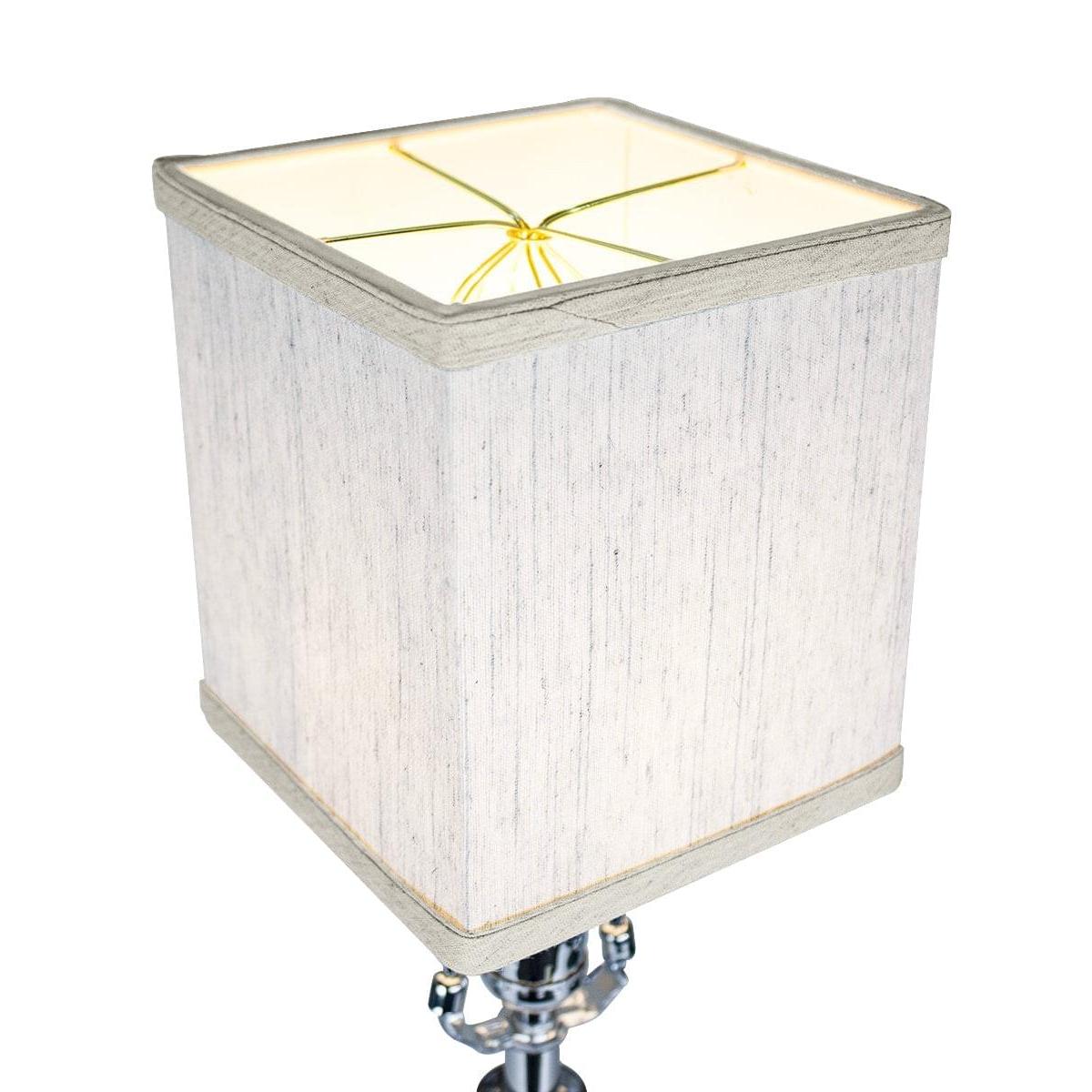 6"W x 7"H Rectangular Drum Lampshade Textured Oatmeal