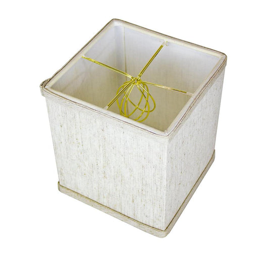 6"W x 7"H Rectangular Drum Lampshade Textured Oatmeal