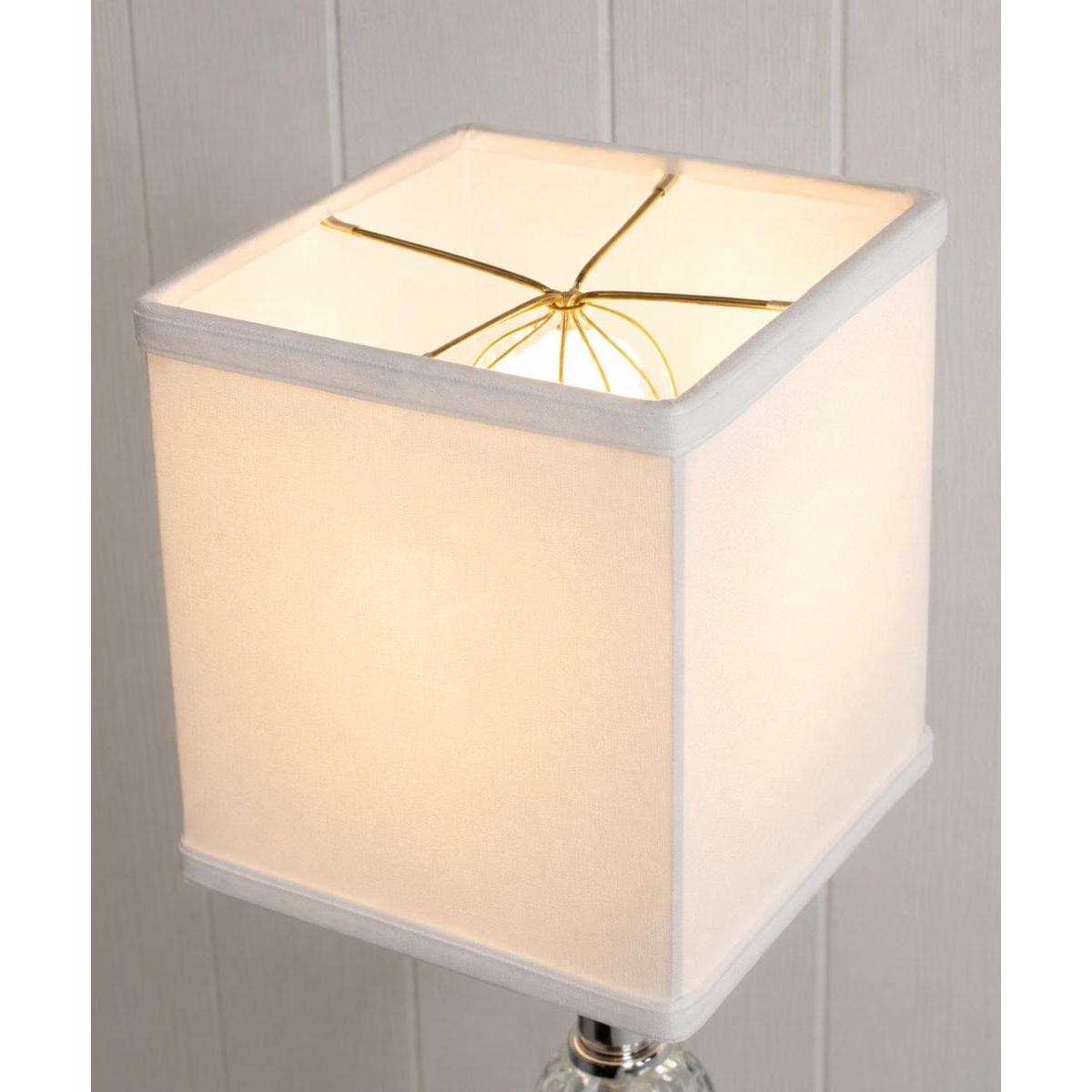 6"W x 7"H Rectangular Drum Lampshade White