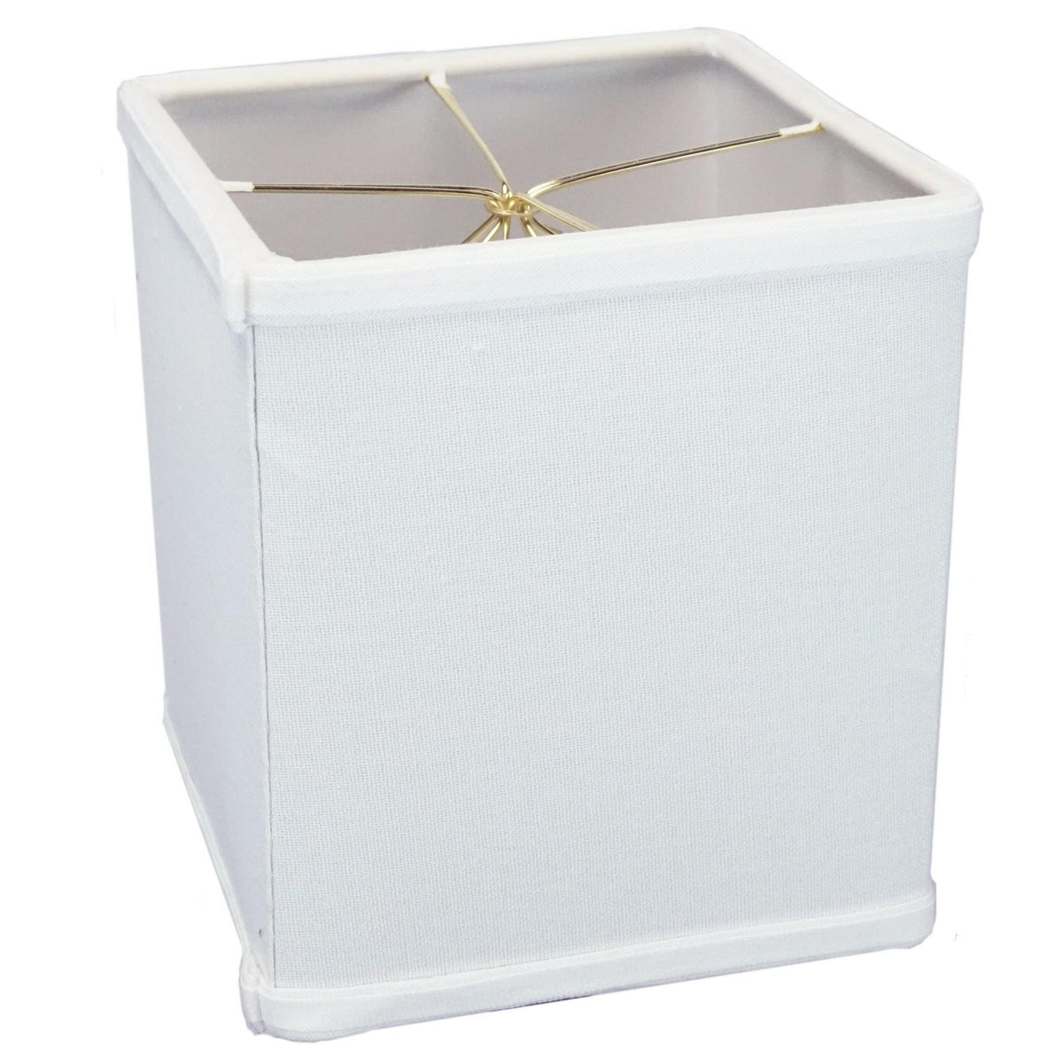 6"W x 7"H Rectangular Drum Lampshade White