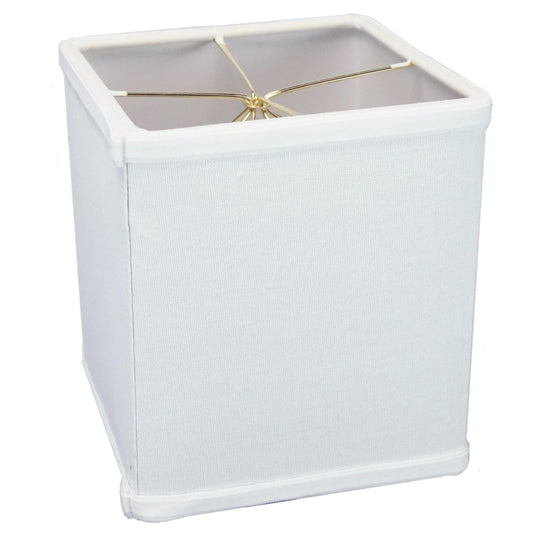 6"W x 7"H Rectangular Drum Lampshade White