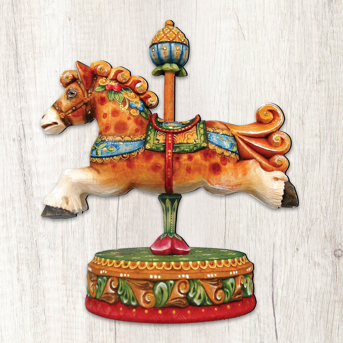Curly Carousel Pony Wall Decor by G. DeBrekht - Designocracy - 8114041-3M