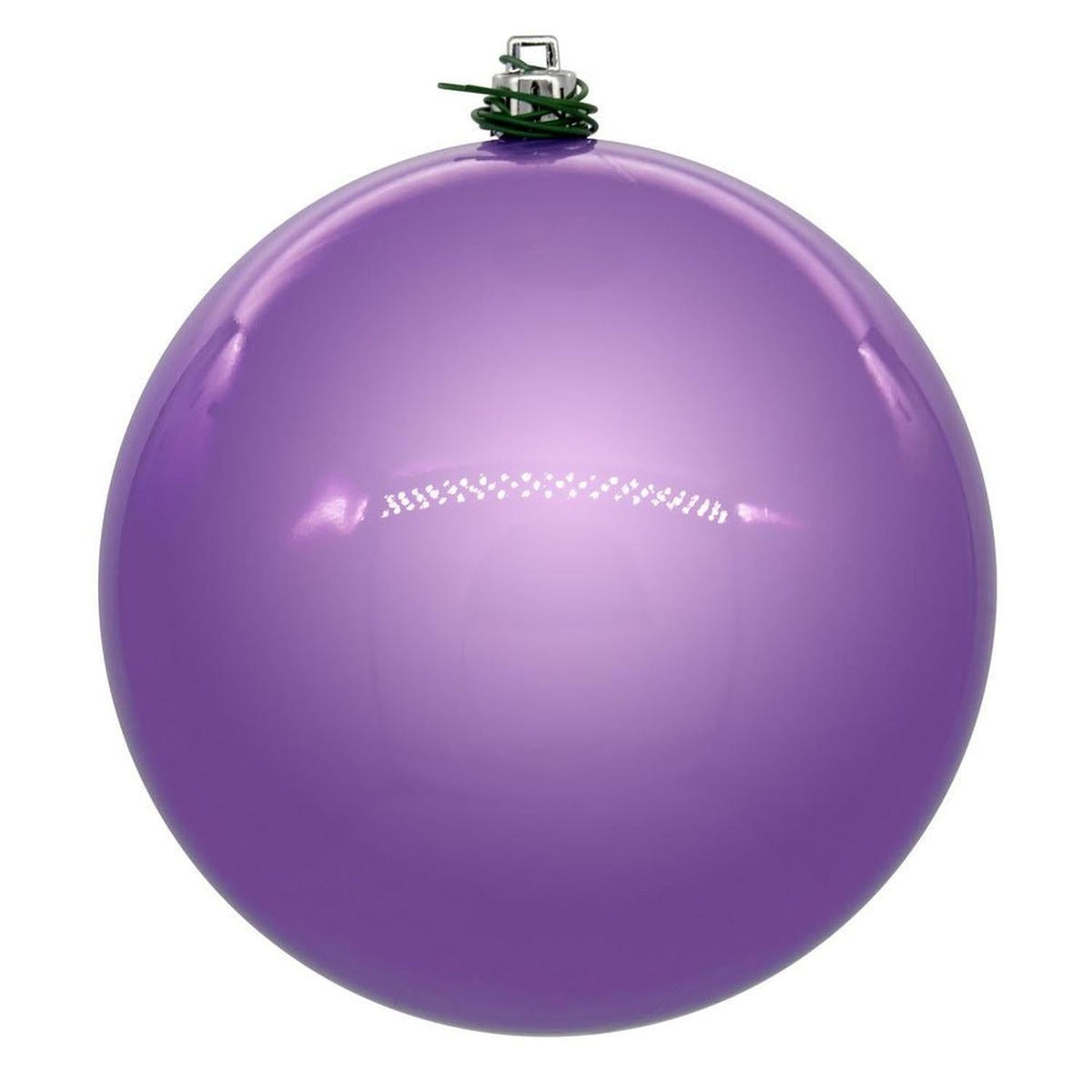 6in Lavender Pearl UV Drilled Ball Ornament (4 pack)