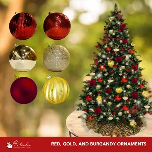 a christmas tree with ornaments