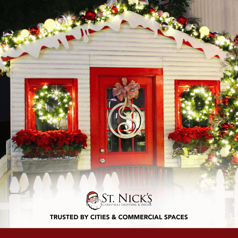 Undecorated Christmas Wreath with Warm White Lights