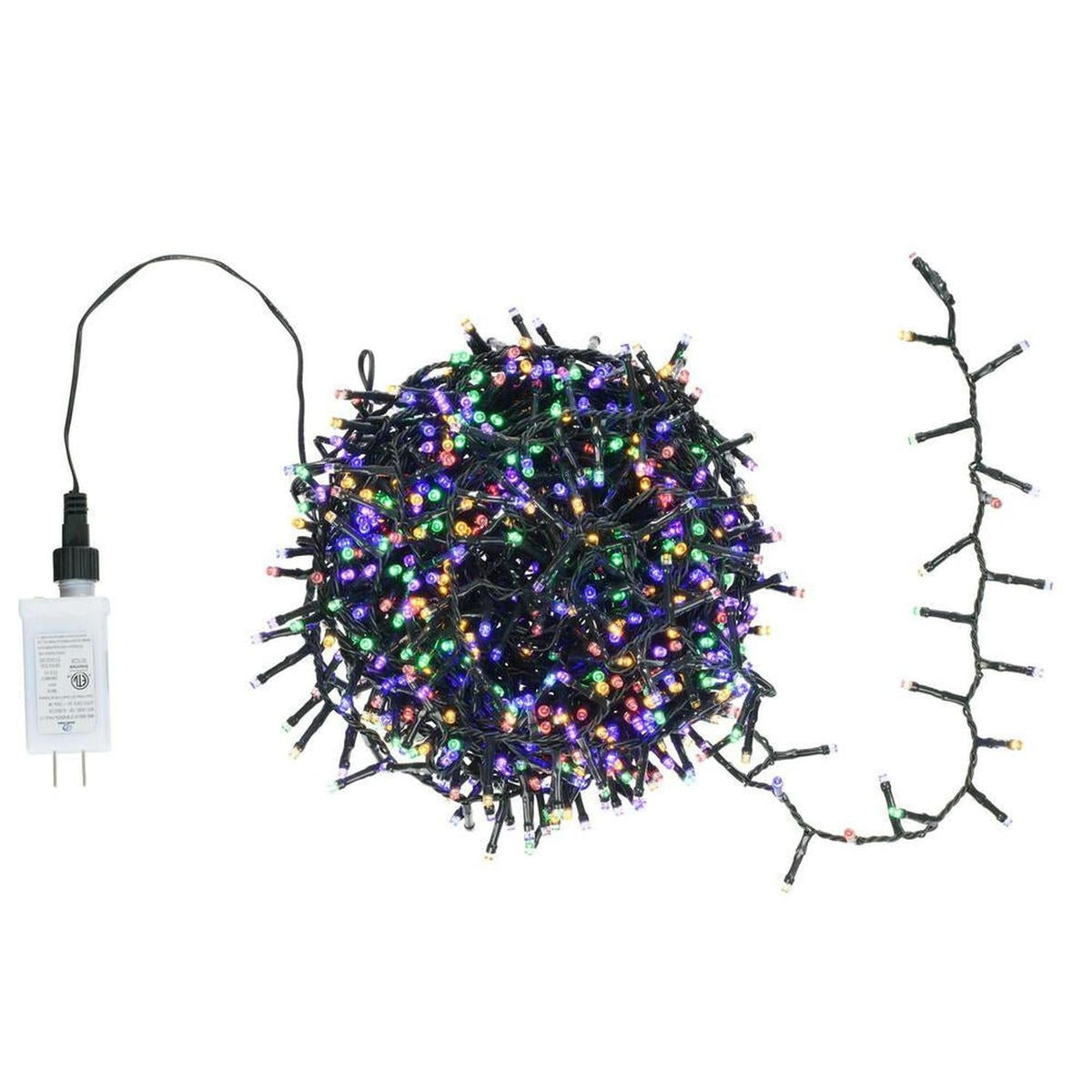 73' Green Wire Snake Lights: Mulit Color Lights