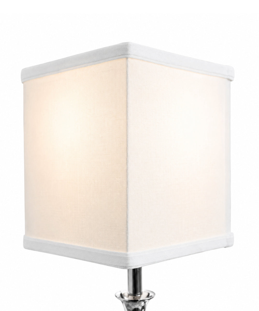 6"W x 7"H Rectangular Drum Lampshade White