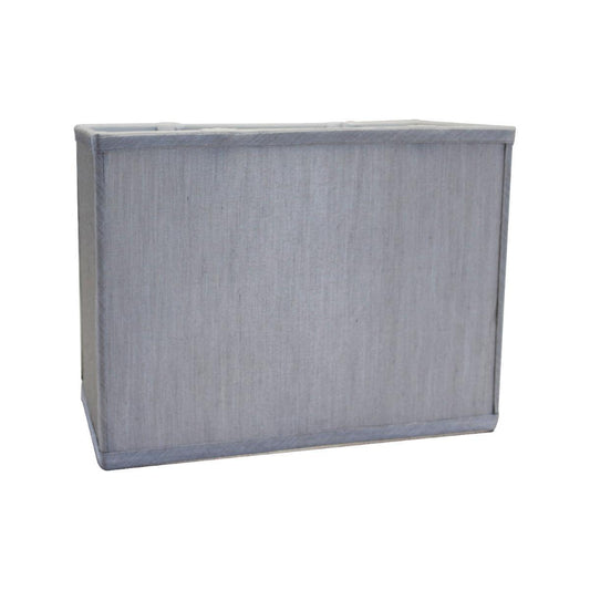 7"W x 9"H Rectangular Drum Lampshade Bavarian Gray