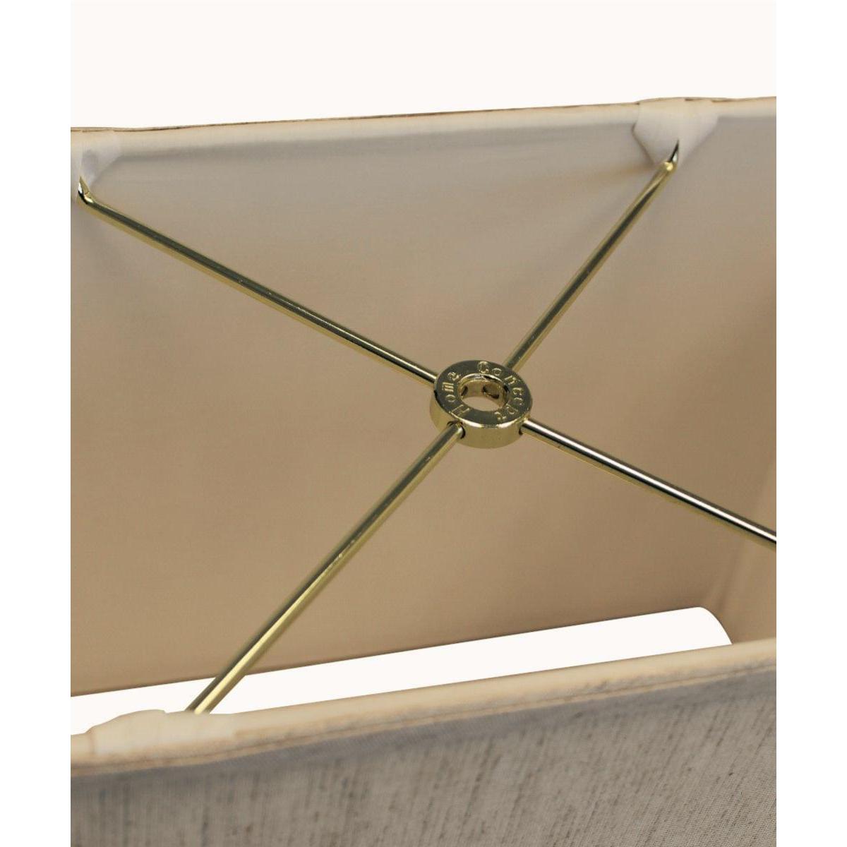 7"W x 9"H Rectangular Drum Lampshade Softback Textured Oatmeal
